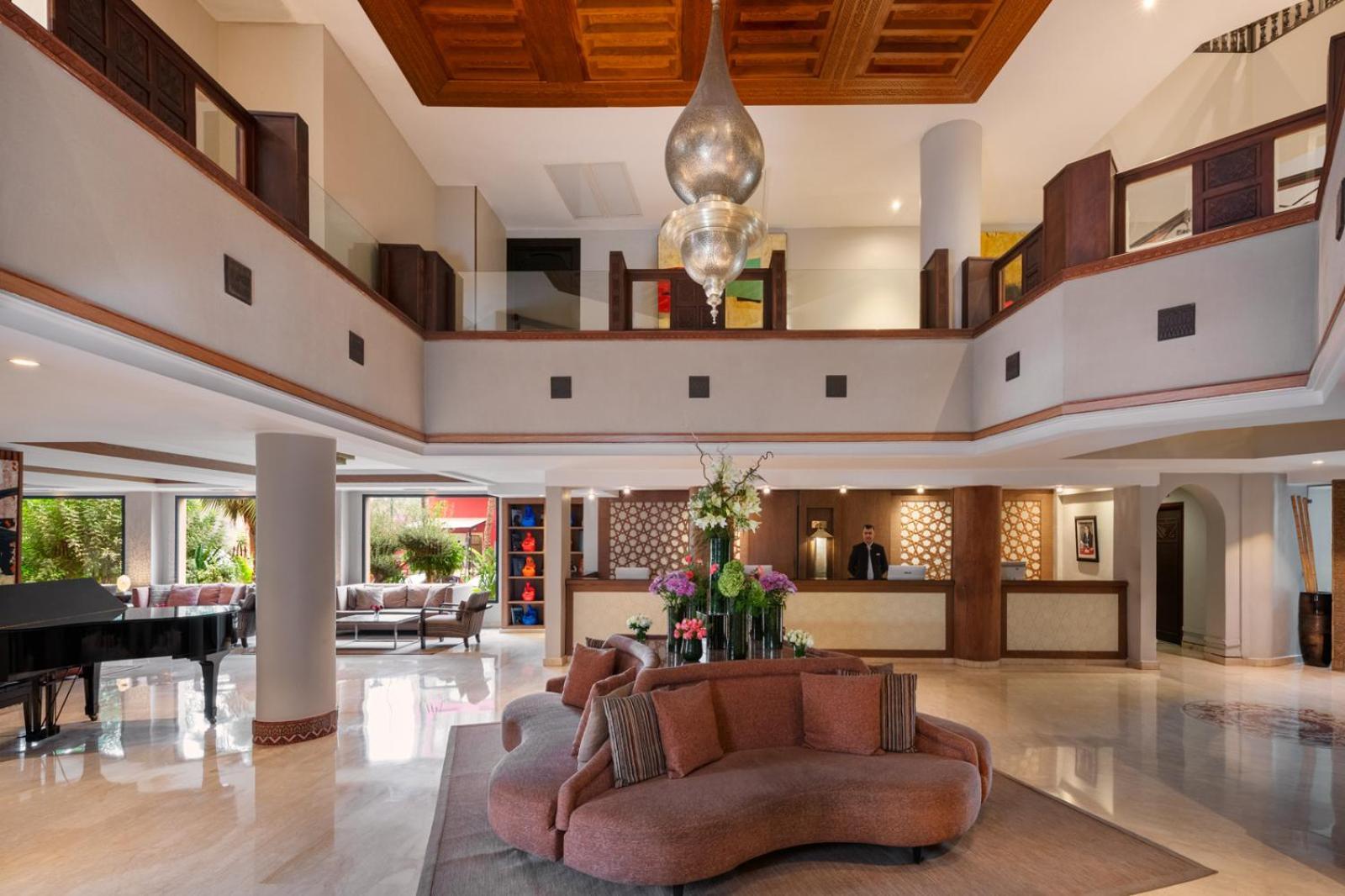 Hivernage Hotel & Spa Marrakesh Bagian luar foto The lobby of the hotel