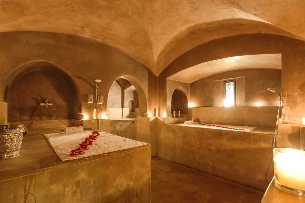 Hivernage Hotel & Spa Marrakesh Bagian luar foto A hammam in Marrakech, Morocco